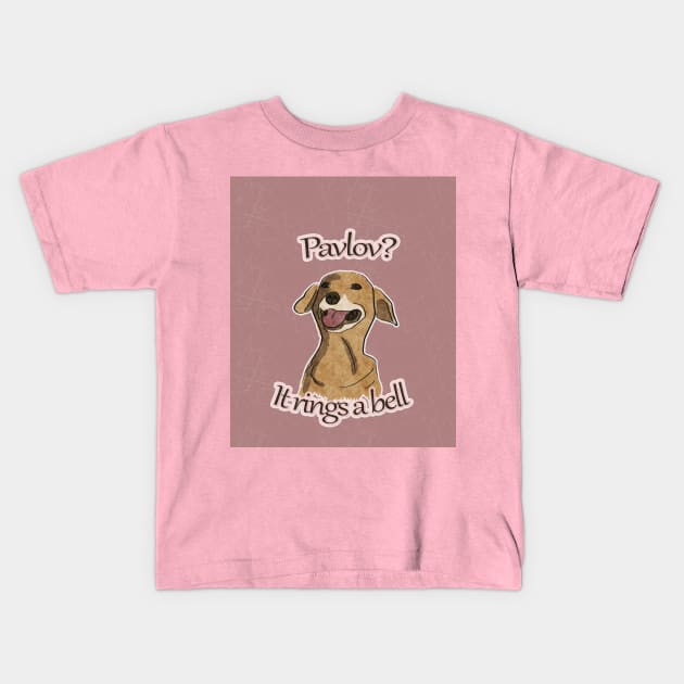 Pavlov, it rings a bell Kids T-Shirt by vixfx